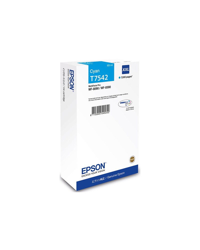 Epson Κασέτα Μελάνης T7542 XXL Κυανό by DoctorPrint