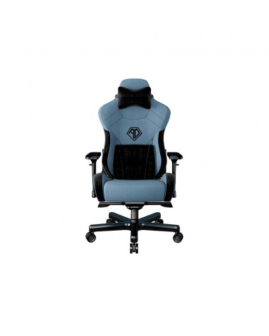 Anda Seat Gaming Chair T-PRO II Light Blue-Black Fabric with Alcantara Stripes by DoctorPrint