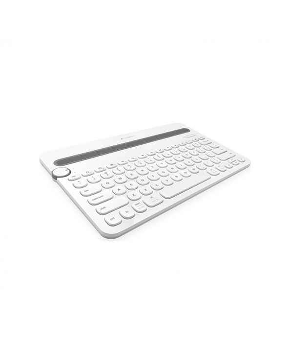 Logitech Keyboard Wireless K480 Bluetooth White by Doctor Print