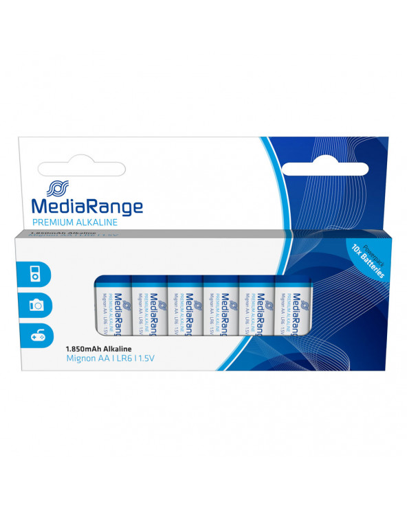 Αλκαλική Μπαταρία MediaRange Premium AA 1.5V (LR6) (10 Pack) (MRBAT105)