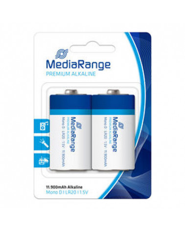 Αλκαλική Μπαταρία MediaRange Premium D 1.5V (LR20) (2 Pack) (MRBAT109)