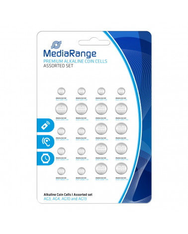 Αλκαλική Μπαταρία MediaRange Premium Coin Cells Assorted Set (20 Pack) (MRBAT119)