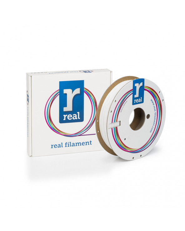 REAL PETG 3D Printer Filament - White – spool of 0.5Kg - 1.75mm (REFPETGSWHITE500MM175)