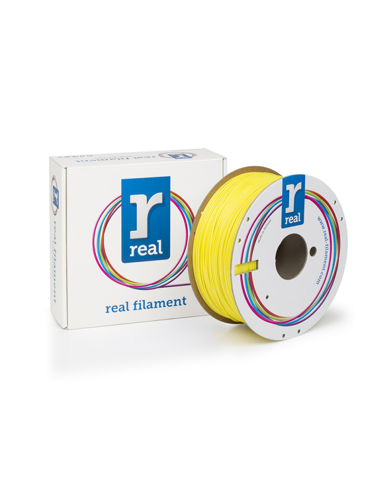 REAL PETG 3D Printer Filament - Yellow - spool of 1Kg - 1.75mm (REFPETGSYELLOW1000MM175)