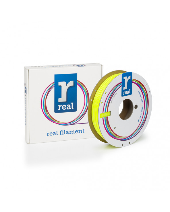 REAL PETG 3D Printer Filament - Translucent Yellow - spool of 0.5Kg - 1.75mm (REFPETGTYELLOW500MM175)