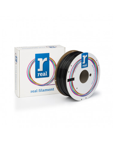 REAL PLA 3D Printer Filament - Black - spool of 1Kg - 2.85mm (REFPLABLACK1000MM3)