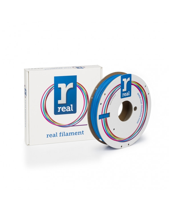 REAL PLA 3D Printer Filament - Blue - spool of 0.5Kg - 1.75mm (REFPLABLUE500MM175)