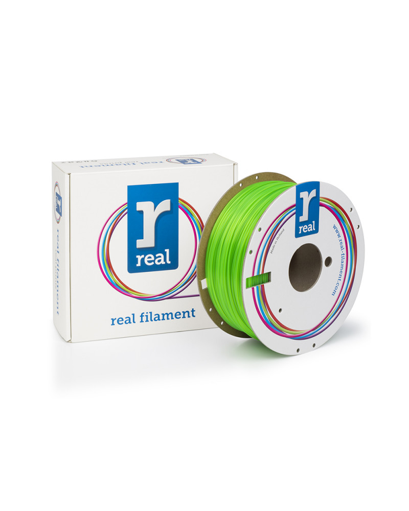 REAL PLA 3D Printer Filament - Fluorescent Green - spool of 1Kg - 1.75mm (REFPLAFGREEN1000MM175)