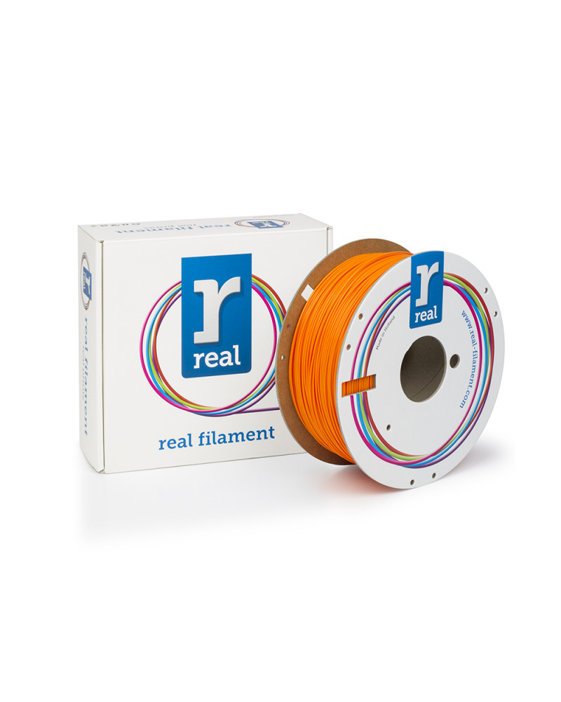 REAL PLA 3D Printer Filament - Fluorescent Orange - spool of 1Kg - 1.75mm (REFPLAFORANGE1000MM175)