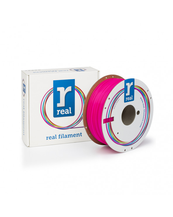 REAL PLA 3D Printer Filament - Fluorescent Pink - spool of 1Kg - 2.85mm (REFPLAFPINK1000MM285)