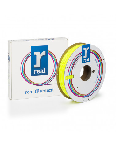 REAL PLA 3D Printer Filament - Fluorescent Yellow - spool of 0.5Kg - 1.75mm (REFPLAFYELLOW500MM175)