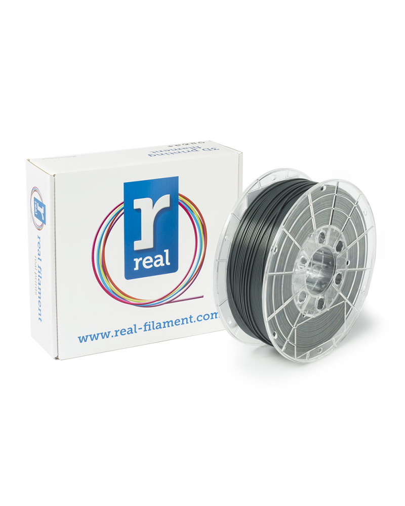 REAL PLA 3D Printer Filament - Gray - spool of 1Kg - 1.75mm (REFPLAGRAY1000MM175)