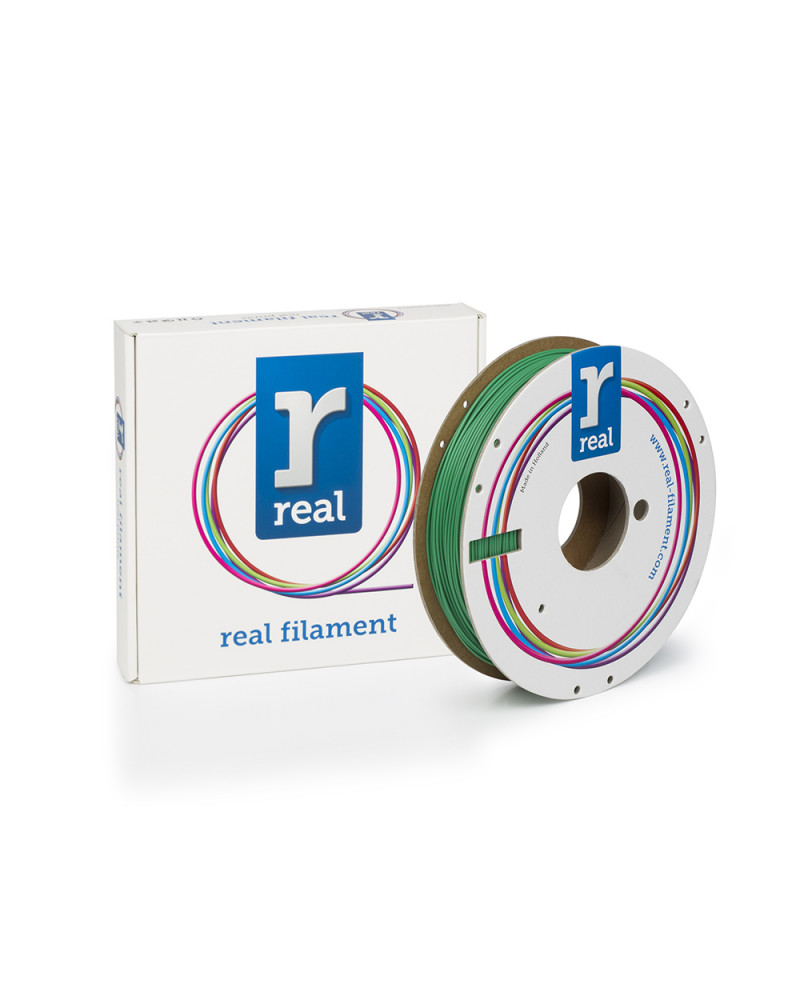 REAL PLA 3D Printer Filament - Green - spool of 0.5Kg - 1.75mm (REFPLAGREEN500MM175)