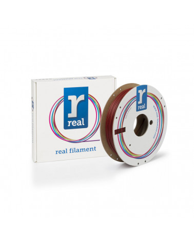 REAL PLA Matte 3D Printer Filament - Dark Red - spool of 0.5Kg - 1.75mm (REFPLAMATTERED500MM175)