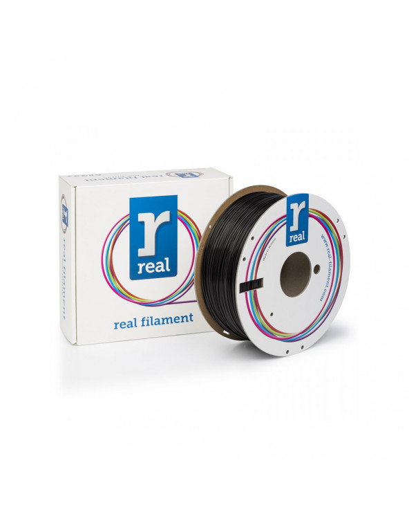 REAL PLA Pro 3D Printer Filament - Black - spool of 1Kg - 1.75mm (REFPLAPROBLACK1000MM175)