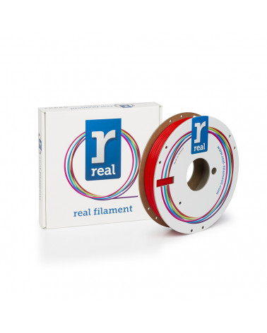 REAL PLA 3D Printer Filament - Red - spool of 0.5Kg - 1.75mm (REFPLARED500MM175)