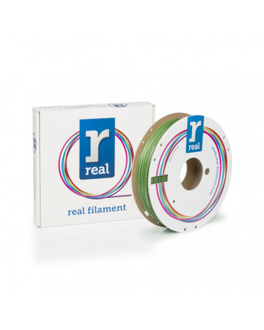 REAL PLA Sparkle 3D Printer Filament - Sparkle Garnet Green - spool of 0.5Kg - 1.75mm (REFPLASPRKGARNET500MM175)