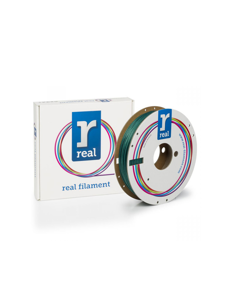 REAL PLA Sparkle 3D Printer Filament - Sparkle Emerald Green - spool of 0.5Kg - 1.75mm (REFPLASPRKGREEN500MM175)