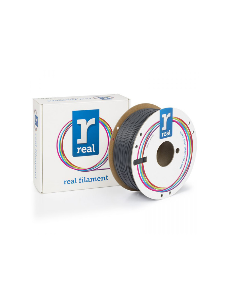 REAL PLA Tough 3D Printer Filament - Gray - spool of 1Kg - 1.75mm (REFPLATGRAY1000MM175)