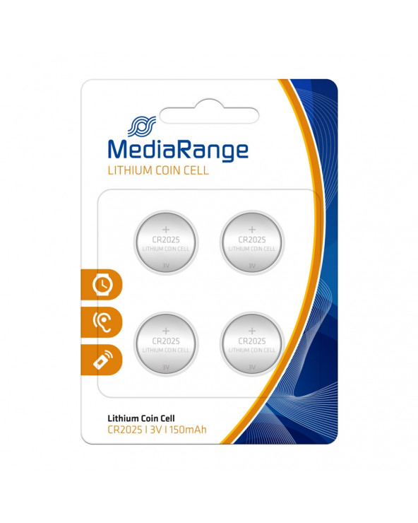 Μπαταρία Λιθίου MediaRange Coin Cells CR2025 3V (4 Pack) (MRBAT131)