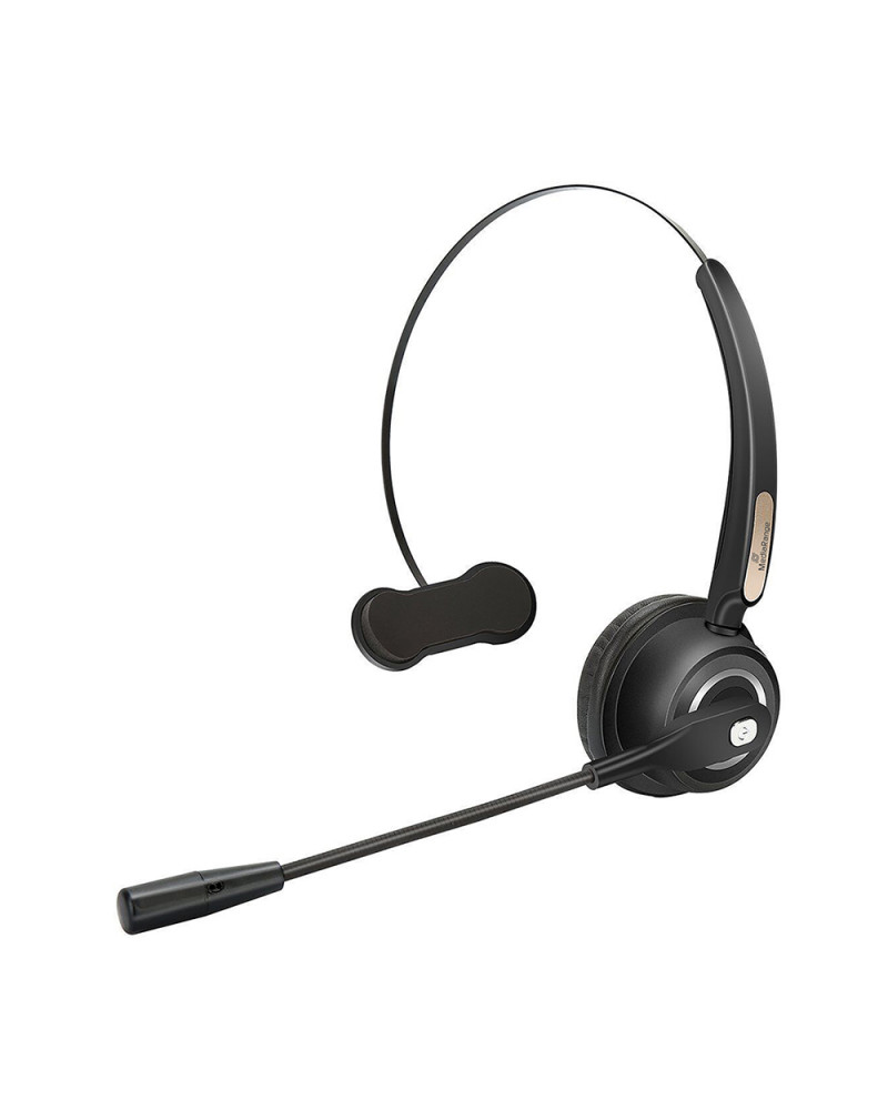 MediaRange Wireless mono headset with microphone, 180mAh battery, black (MROS305)