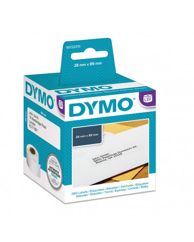 Ετικέτες Ταχυδρομικών Αποστολών DYMO Address Labels 99010 28 x 89 mm (Λευκές) (2 Ρολά)  (DYMO99010)