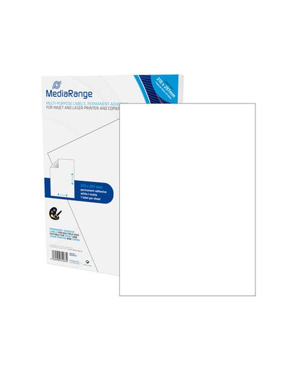 MediaRange Ετικέτες Γενικής Χρήσης 210χ297mm. Λευκές (50 Pack) (MRINK140)