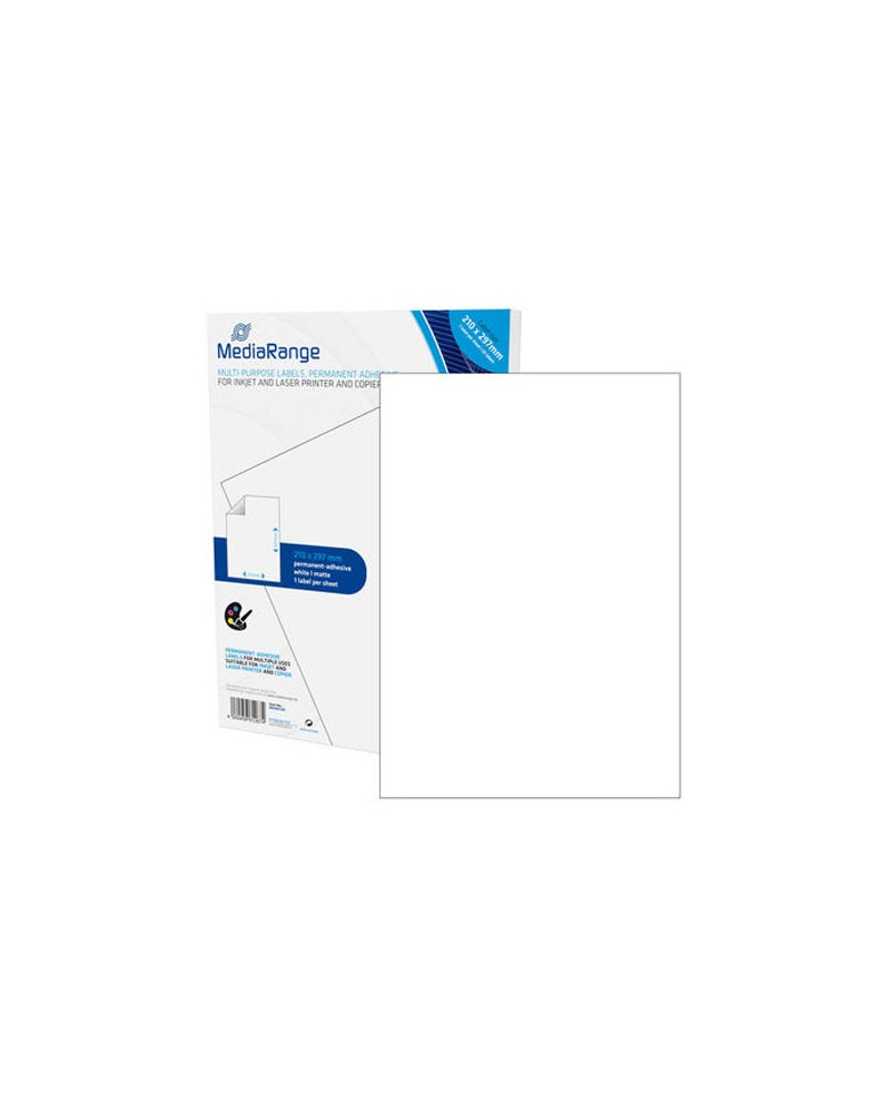 MediaRange Ετικέτες Γενικής Χρήσης 210χ297mm. Λευκές (50 Pack) (MRINK140)