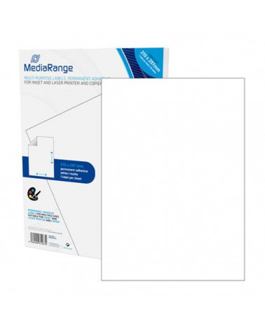 MediaRange Ετικέτες Γενικής Χρήσης 210χ297mm. Λευκές (50 Pack) (MRINK140)