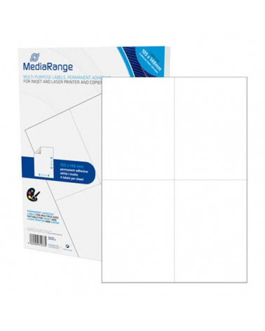 MediaRange Ετικέτες Γενικής Χρήσης 105x148mm. Λευκές (200 Pack) (MRINK143)