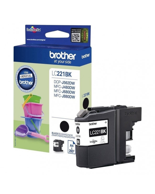 Brother Μελάνι Inkjet LC-221 Black (LC-221BK) (BRO-LC-221BK)