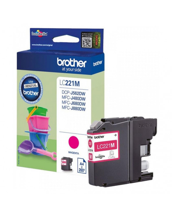 Brother Μελάνι Inkjet LC-221 Magenta (LC-221M) (BRO-LC-221M)