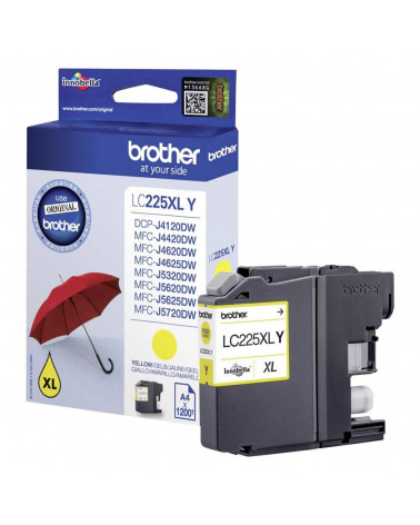 Brother Μελάνι Inkjet LC-225XL Yellow (LC-225XLY) (BRO-LC-225XLY)