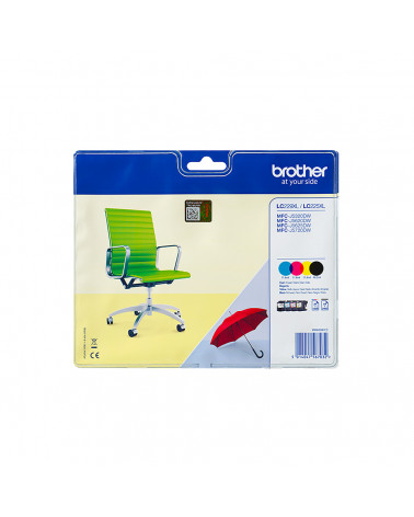 Brother Inkjet Cyan/Magenta/Yellow/Black Cartridge (LC-229XLVALBPDR) (BRO-LC-229XLVALBPDR)