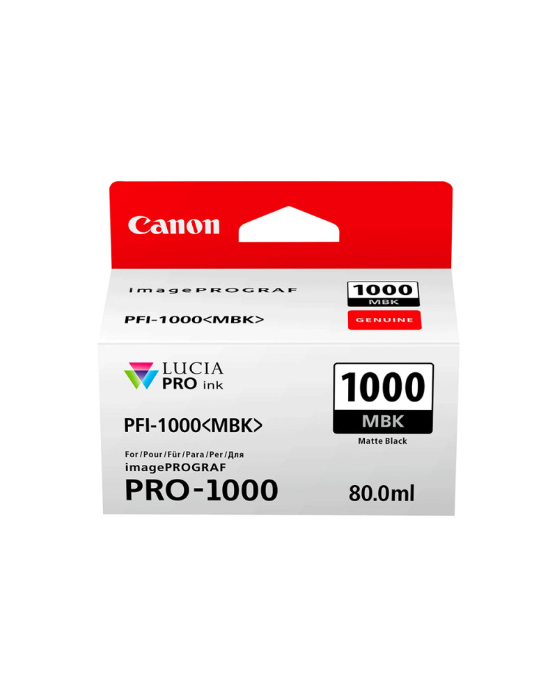 Canon Μελάνι Inkjet PFI1000MBK Matte Black (0545C001) (CANPFI-1000MBK)