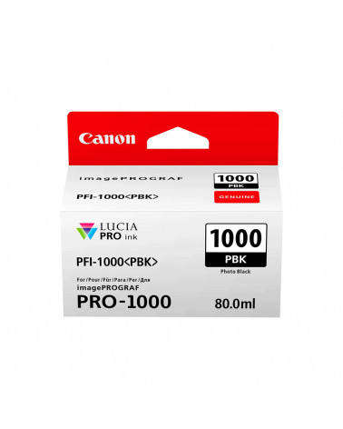 Canon Μελάνι Inkjet PFI1000PBK Black Photo (0546C001) (CANPFI-1000PBK)