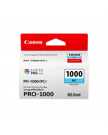 Canon Μελάνι Inkjet PFI1000PC Photo Cyan (0550C001) (CANPFI-1000PC)