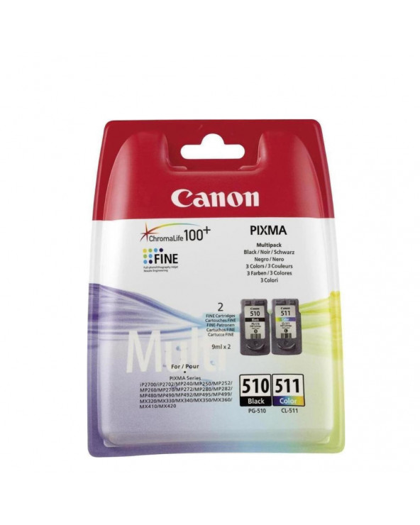 Canon Μελάνι Inkjet PG-510/CL-511 Multipack (2970B010) (CANPG-510MPK)