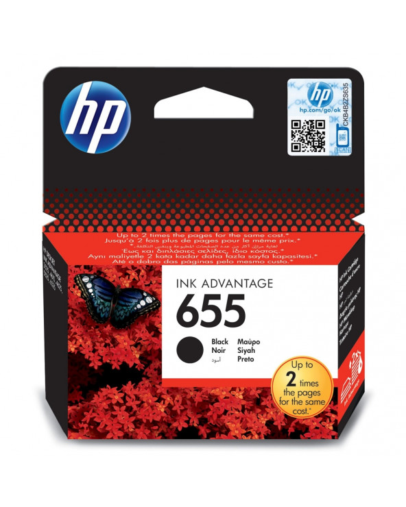 HP Μελάνι Inkjet No.655 Black (CZ109AE) (HPCZ109AE)