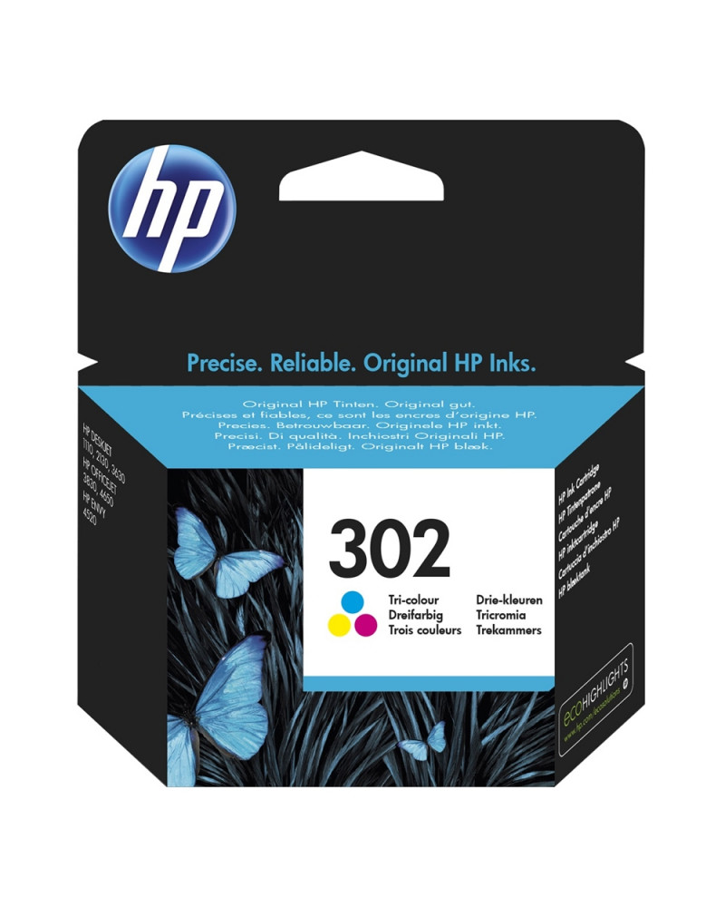 HP Μελάνι Inkjet No.302 Tri-colour (F6U65AE) (HPF6U65AE)