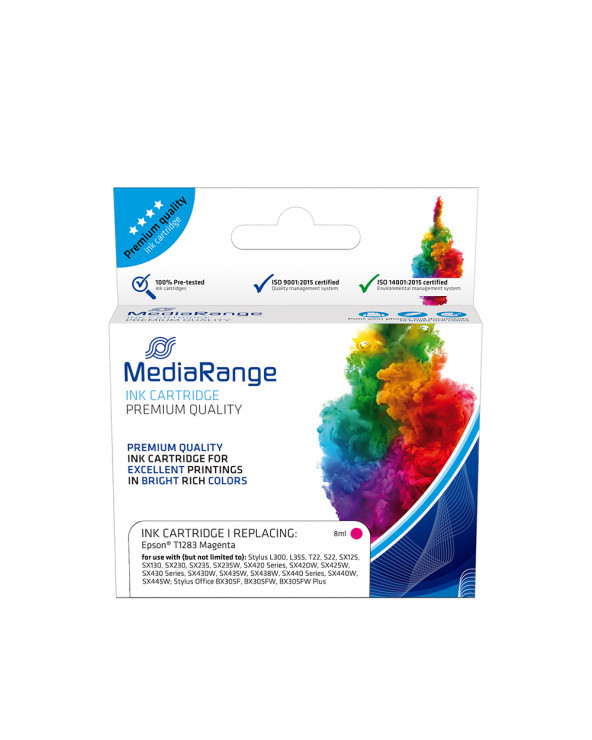 Inkjet MEDIARANGE Συμβατό για Εκτυπωτές Epson (Magenta) (T1283) (MRET128M)