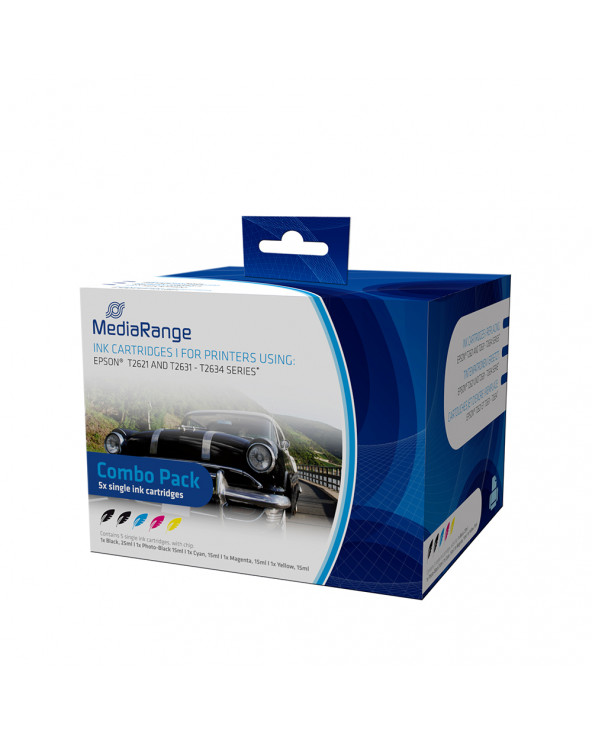 Inkjet MEDIARANGE Συμβατό για Εκτυπωτές Epson (Multipack) (T2621/T2631-T2634) (MRET263)