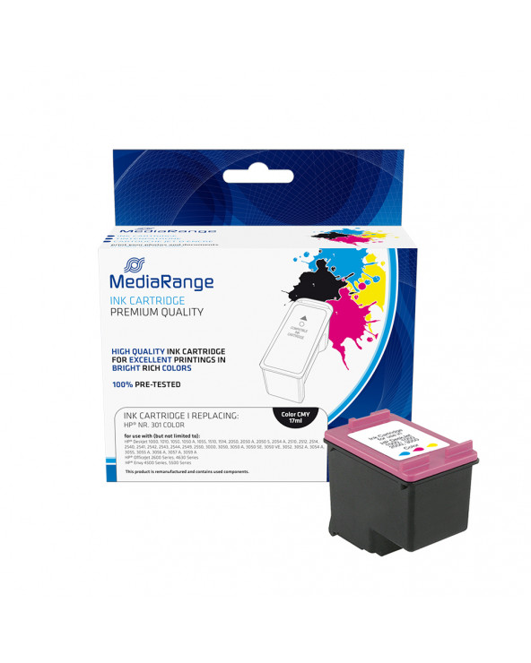 Inkjet MEDIARANGE Συμβατό για Εκτυπωτές HP (Colour) (No.301) (CH564EE) (MRHP301CMY)