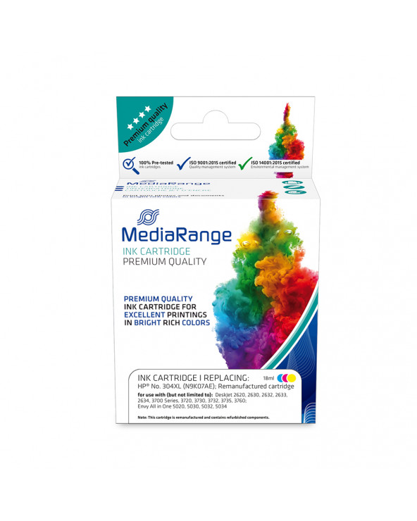 Inkjet MEDIARANGE Συμβατό για Εκτυπωτές HP (Tri-Colour) (No.304) (MRHP304CMYXL)