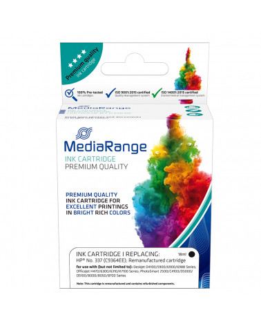 Inkjet MEDIARANGE Συμβατό για Εκτυπωτές HP (Black) (No.337) (C9364EE) (MRHP337BK)