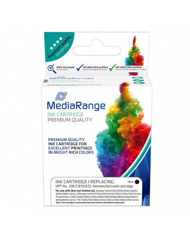 Inkjet MEDIARANGE Συμβατό για Εκτυπωτές HP (Black) (No.338) (C8765EE) (MRHP338BK)