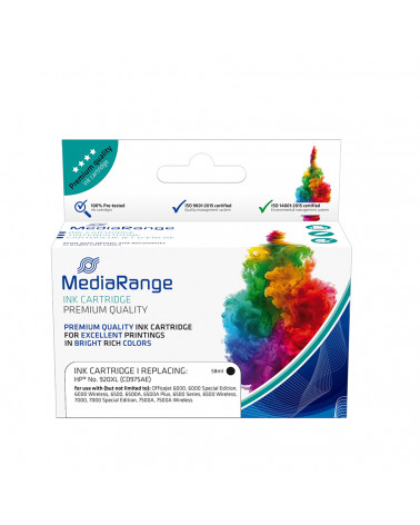 Inkjet MEDIARANGE Συμβατό για Εκτυπωτές HP (Black) (No.920XL) (CD975AE) (MRHP920BKXL)