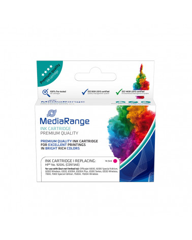 Inkjet MEDIARANGE Συμβατό για Εκτυπωτές HP (Magenta) (No.920XL) (CD973AE) (MRHP920MXL)