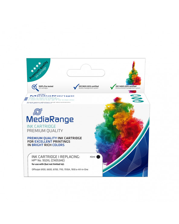 Inkjet MEDIARANGE Συμβατό για Εκτυπωτές HP (Black) (No.932XL) (CN053AE) (MRHP932BKXL)