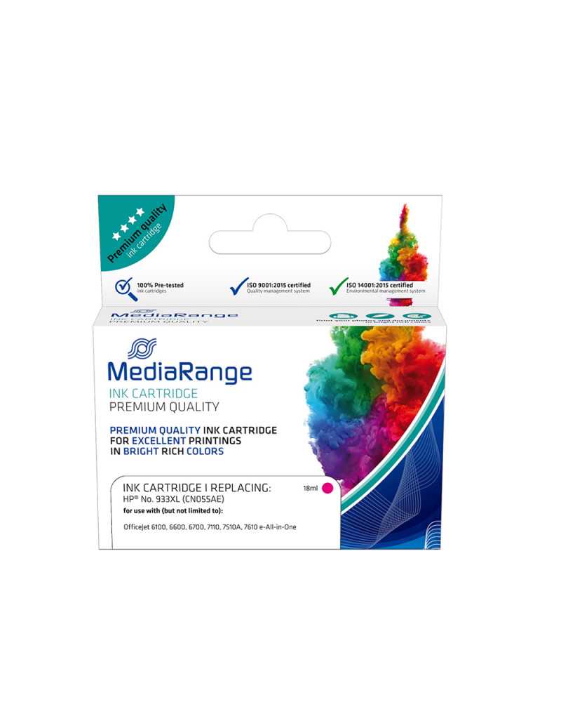 Inkjet MEDIARANGE Συμβατό για Εκτυπωτές HP (Magenta) (No.933XL) (CN055AE) (MRHP933MXL)